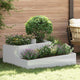 Vidaxl tuin bloempot zilver 100 x 100 x 50 cm gegalvaniseerd staal