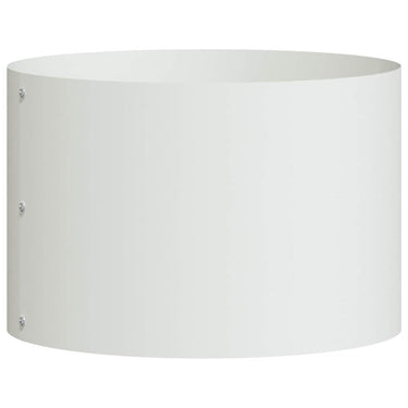Vidaxl plantenring wit 30 x 30 x 20 cm koudgewalst staal