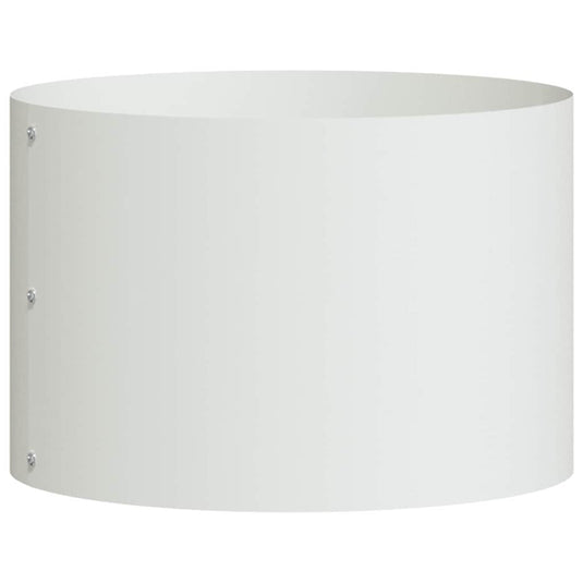Vidaxl plantenring wit 30 x 30 x 20 cm koudgewalst staal