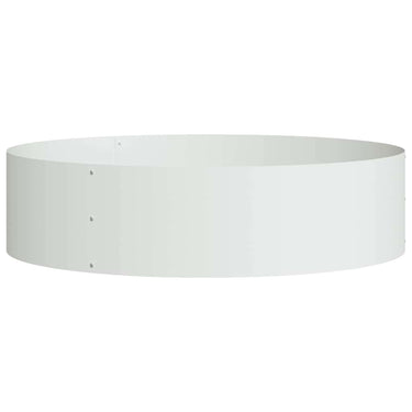 Vidaxl plantenring wit 80 x 80 x 20 cm koudgewalst staal