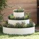 Vidaxl plantenbak wit 90 x 90 x 20 cm koudgewalst staal