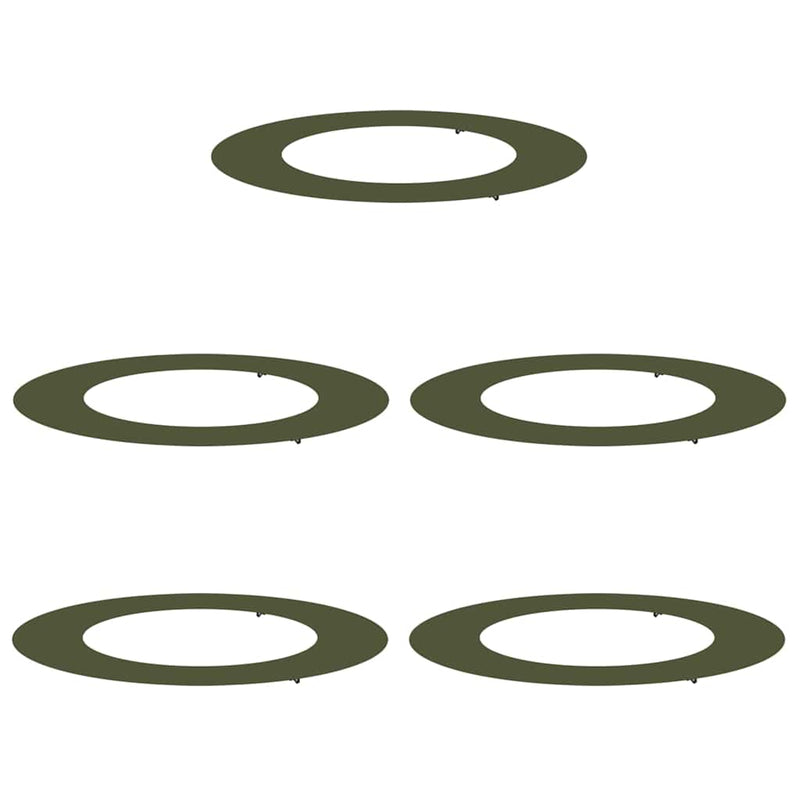 ギャラリービューアに画像をロードする, Vidaxl geschikt voor platte boomringen 5 pcs olijfgroen ø50 80 cm
