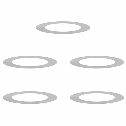 Vidaxl geschikt voor platte boomringen 5 pcs zilver ø60 90 cm