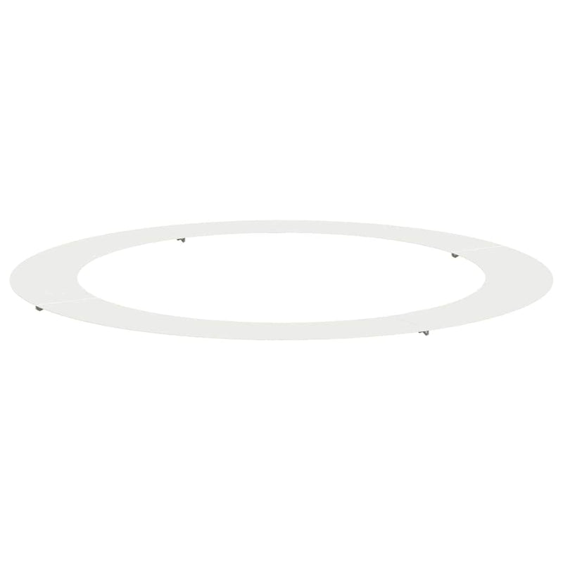 ギャラリービューアに画像をロードする, Vidaxl geschikt voor platte boomring wit ø90 120 cm staal

