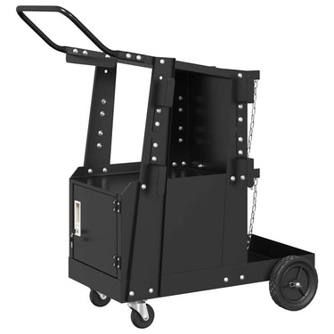 Vidaxl laswagen zwart 91 x 47 x 96 cm staal