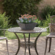 Vidaxl tuin bloempot 5 pcs zwart 35 x 35 x 15 cm koudgewalst staal