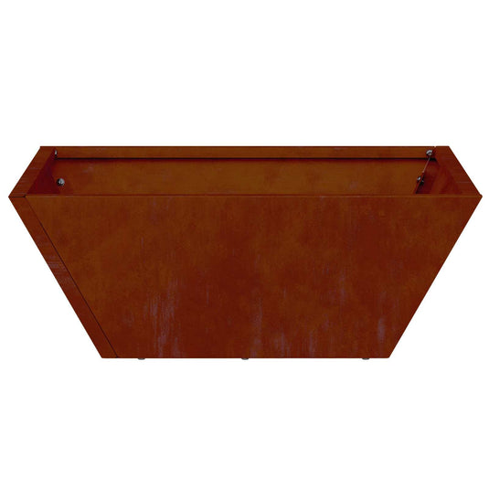Vidaxl tuin bloempot 5 pcs roestig 40 x 40 x 15 cm cortenstaal