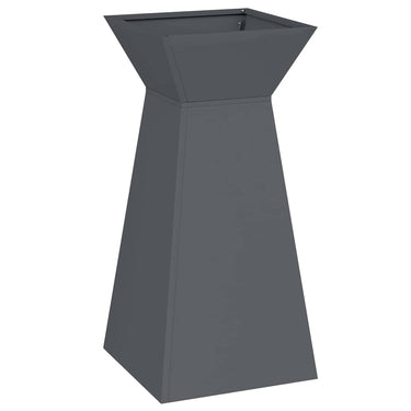 Vidaxl pilaar plantenbak antraciet 35 x 35 x 73 cm