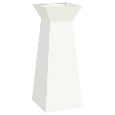 Vidaxl pilaar plantenbak wit 40 x 40 x 100 cm
