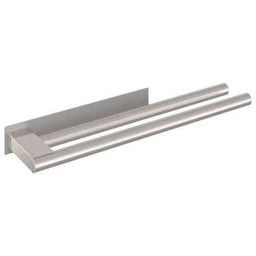 Vidaxl handdoekrek zilver 40 x 9 x 4 cm roestvrij staal