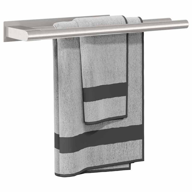 Afbeelding laden in galerijviewer, Vidaxl handdoekrek zilver 40 x 9 x 4 cm roestvrij staal
