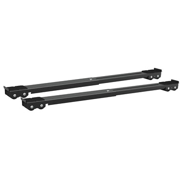 Vidaxl wasmachinebasis 2 pcs zwart 72 x 5 x 4,5 cm roestvrij staal
