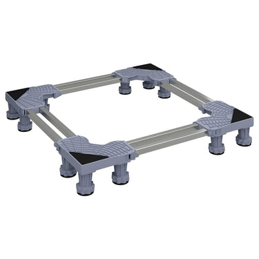 Vidaxl wasmachinebasis grijs 67 x 67 x 12 cm roestvrij staal