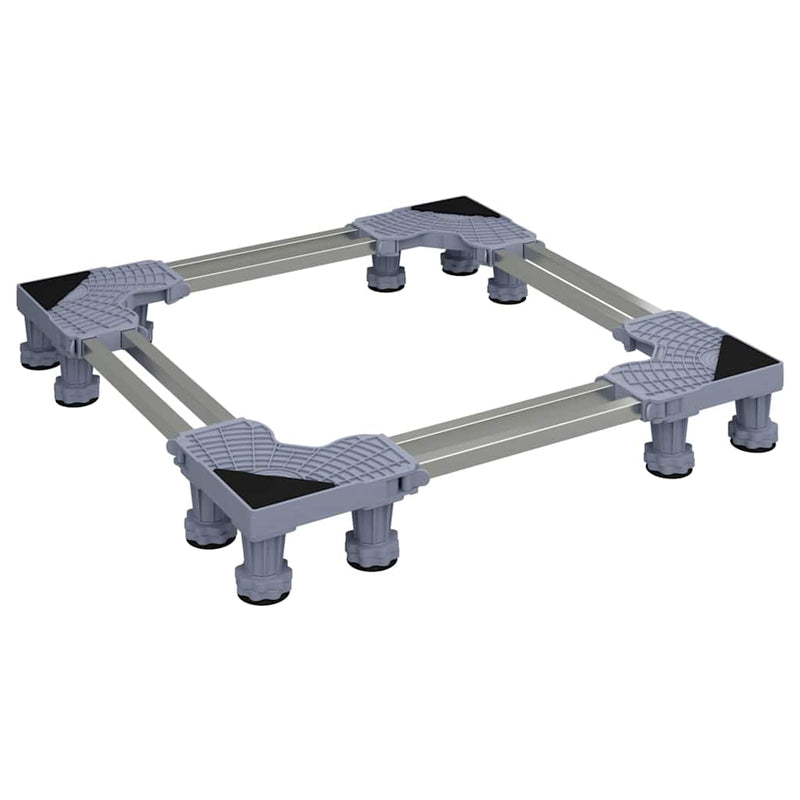 Afbeelding laden in galerijviewer, Vidaxl wasmachinebasis grijs 67 x 67 x 12 cm roestvrij staal
