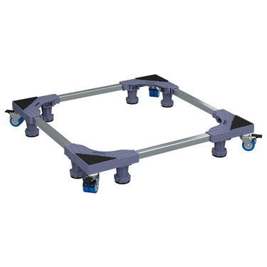 Vidaxl wasmachinebasis grijs 66 x 66 x 12 cm roestvrij staal