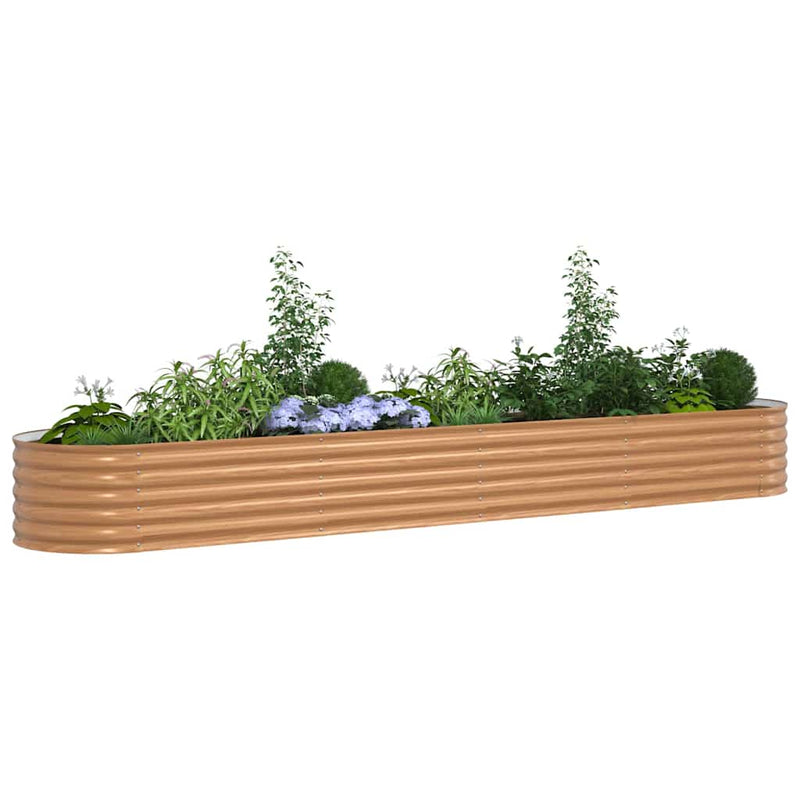 Afbeelding laden in galerijviewer, Vidaxl verhoogd bed bruin 400 x 80 x 44 cm staal
