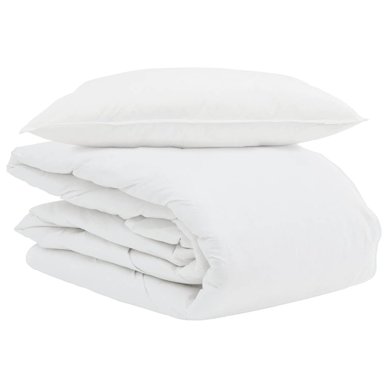 ギャラリービューアに画像をロードする, Vidaxl zomer dekbed met kussen 2 pcs wit donsveertjes
