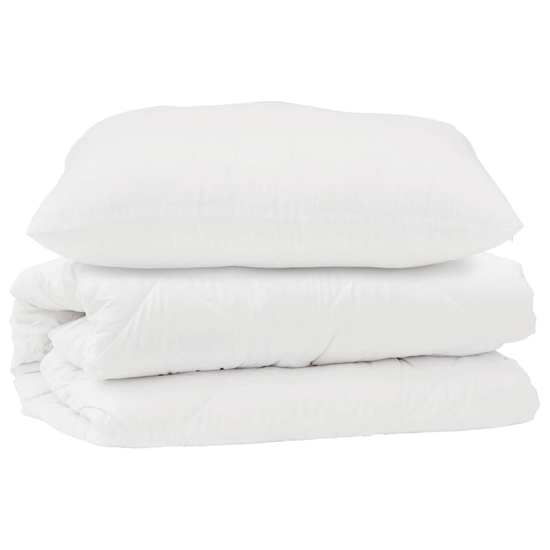 Chargez l'image dans la visionneuse de la galerie, Vidaxl dekbed set met kussen 2 pcs wit microfibre

