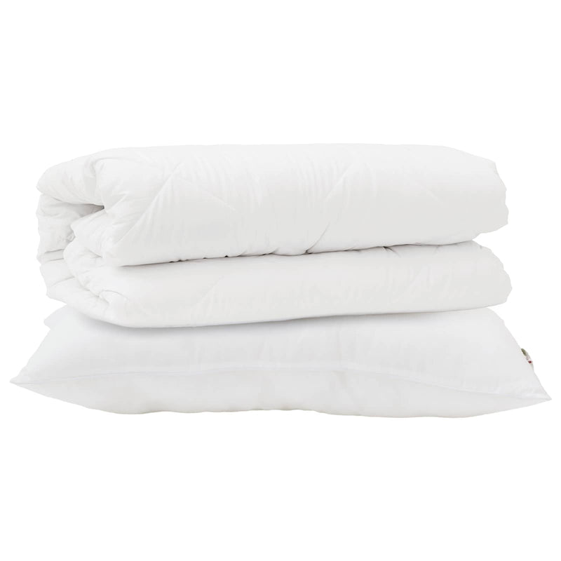 ギャラリービューアに画像をロードする, Vidaxl dekbed set met kussen 2 pcs wit microfibre
