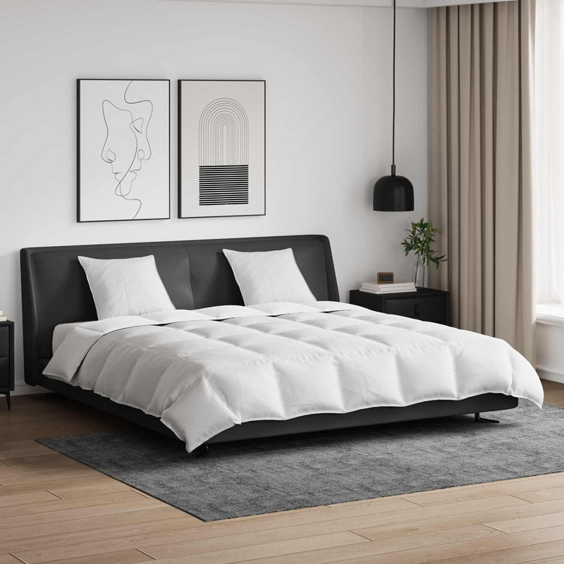 Chargez l'image dans la visionneuse de la galerie, Vidaxl dekbed set met kussen 3 pcs wit donsveertjes

