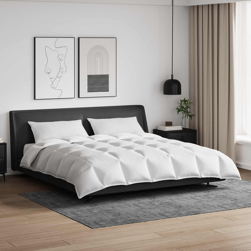 Chargez l'image dans la visionneuse de la galerie, Vidaxl dekbed set met kussen 3 pcs wit donsveertjes
