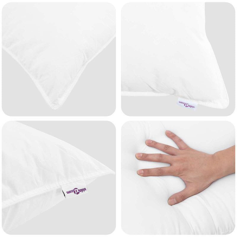 Chargez l'image dans la visionneuse de la galerie, Vidaxl dekbed set met kussen 3 pcs wit donsveertjes

