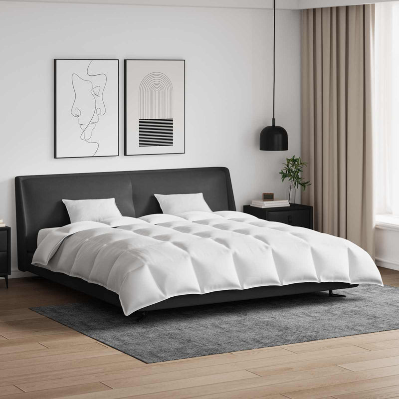 Chargez l'image dans la visionneuse de la galerie, Vidaxl dekbed set met kussen 3 pcs wit donsveertjes
