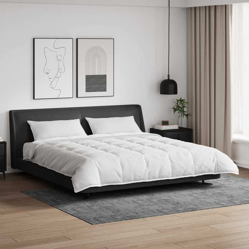 Chargez l'image dans la visionneuse de la galerie, Vidaxl dekbed set met kussen 3 pcs wit donsveertjes
