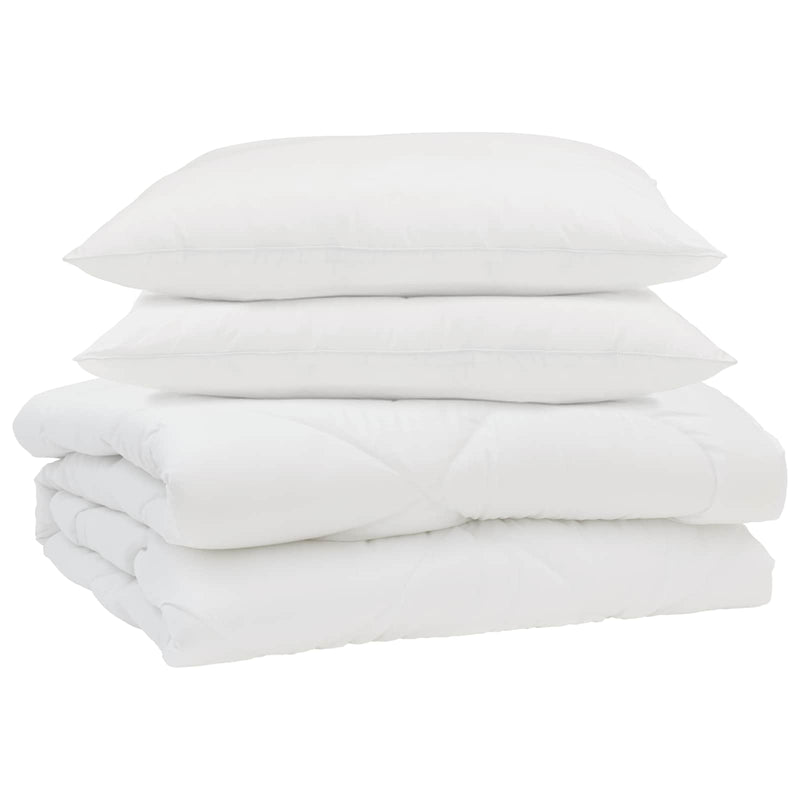 ギャラリービューアに画像をロードする, Vidaxl zomer dekbed met kussen 3 pcs wit microfibre
