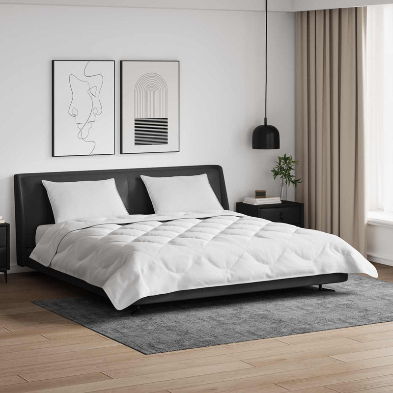 Chargez l'image dans la visionneuse de la galerie, Vidaxl dekbed met kussen 3 pcs wit microfibre
