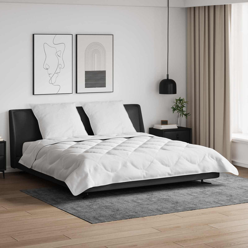 Chargez l'image dans la visionneuse de la galerie, Vidaxl dekbed met kussen 3 pcs wit microfibre
