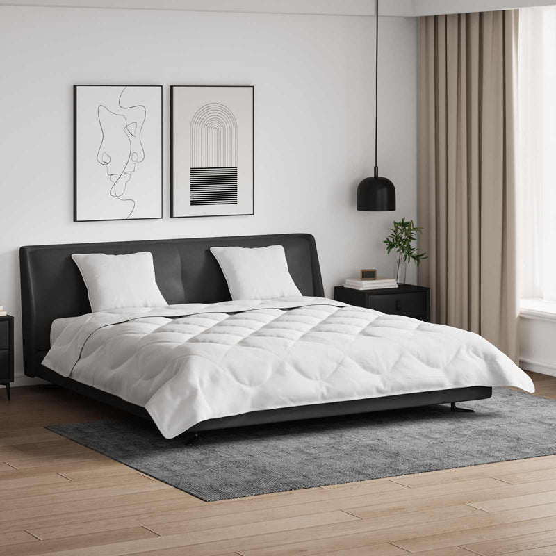 Chargez l'image dans la visionneuse de la galerie, Vidaxl dekbed met kussen 3 pcs wit microfibre

