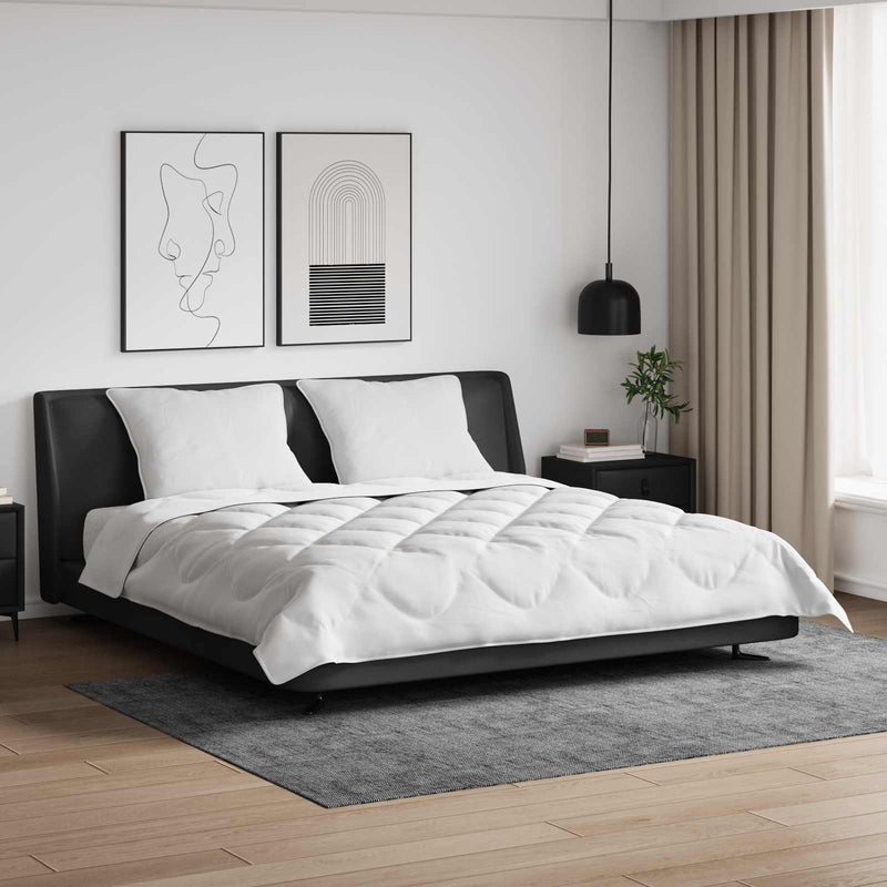Afbeelding laden in galerijviewer, Vidaxl dekbed met kussen 3 pcs wit microfibre
