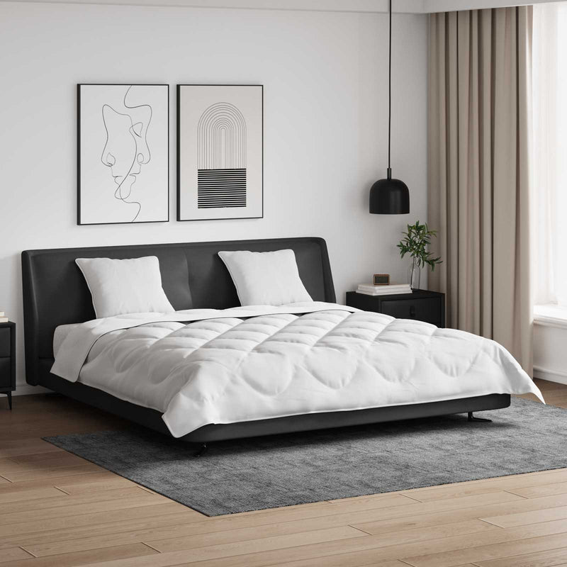 Chargez l'image dans la visionneuse de la galerie, Vidaxl dekbed met kussen 3 pcs wit microfibre
