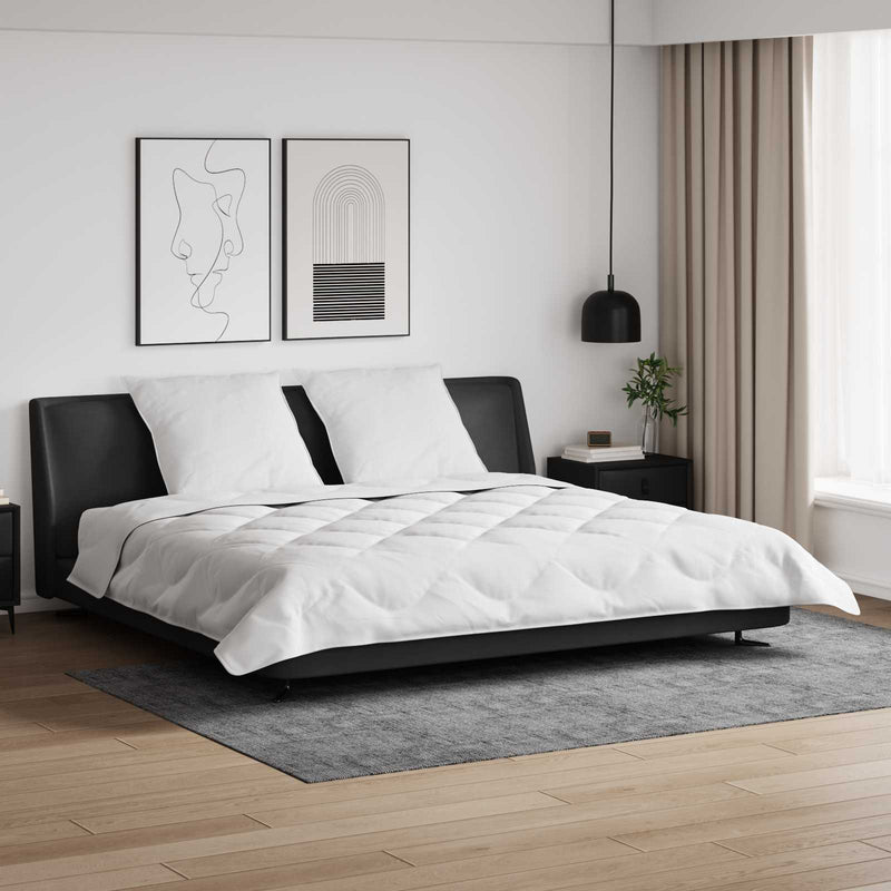 Chargez l'image dans la visionneuse de la galerie, Vidaxl winter dekbed met kussen 3 pcs wit microvezel
