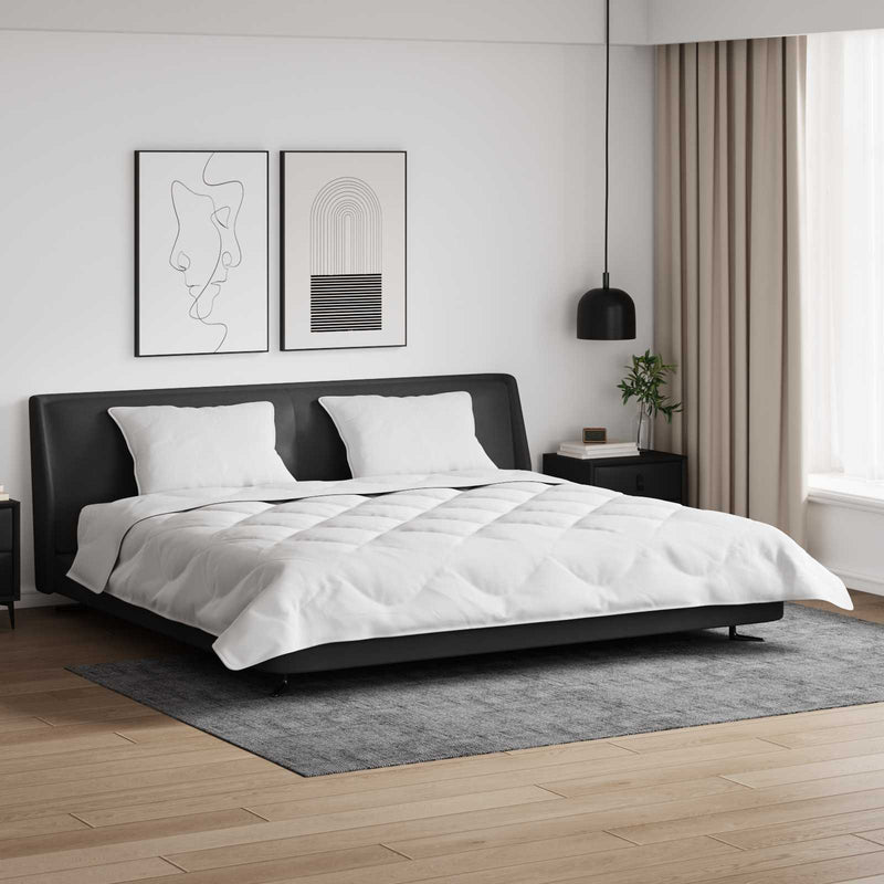 Chargez l'image dans la visionneuse de la galerie, Vidaxl dekbed met kussens 3 pcs wit microfiber en dons feather
