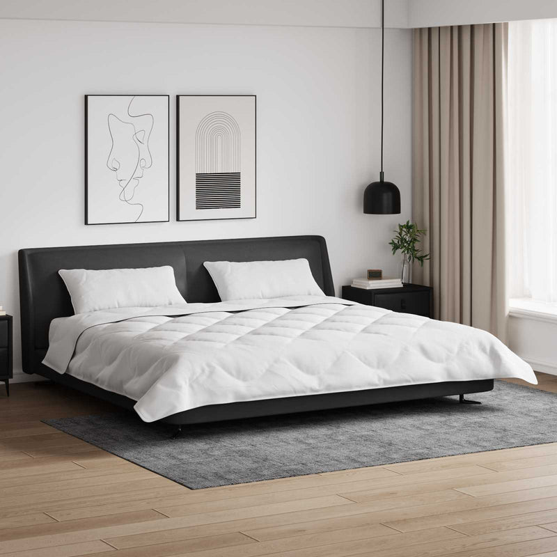 ギャラリービューアに画像をロードする, Vidaxl dekbed met kussens 3 pcs wit microfiber en dons feather
