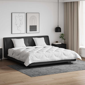 Vidaxl dekbed set met kussen 3 pcs wit microfiber en dons feather