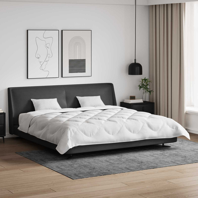 Chargez l'image dans la visionneuse de la galerie, Vidaxl dekbed met kussens met kussen 3 pcs wit microvezel
