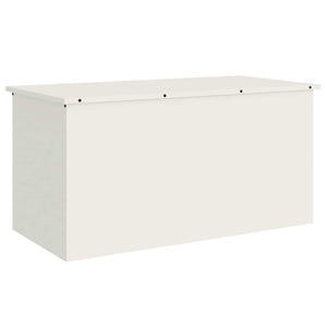 Vidaxl buitenopslagdoos wit 100 x 50,5 x 50 cm staal