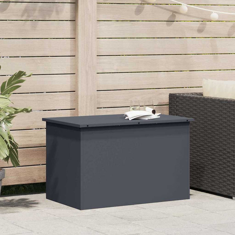Chargez l'image dans la visionneuse de la galerie, Vidaxl buitenopslagdoos antraciet 80 x 50,5 x 50 cm staal
