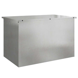 Vidaxl buitenopslagdoos zilver 80 x 50,5 x 50 cm staal