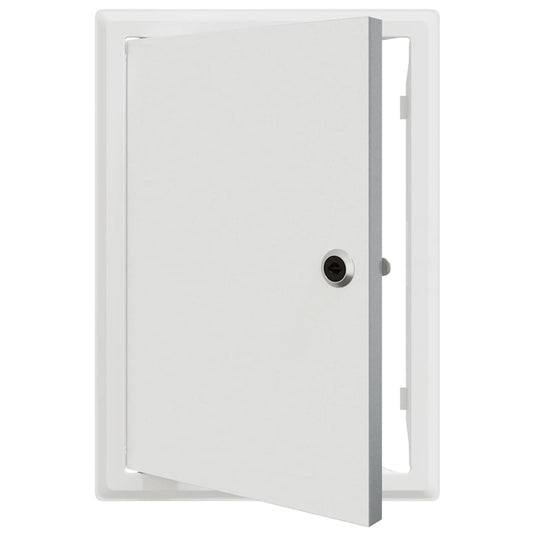 Vidaxl toegangs paneel wit 33 x 23 x 3 cm staal