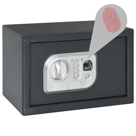 Vidaxl digitale kluis met slot donkergrijs 31 x 20 x 20 cm staal
