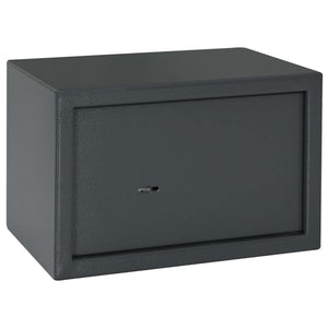 Vidaxl kluisdoos met slot donkergrijs 31 x 20 x 20 cm staal