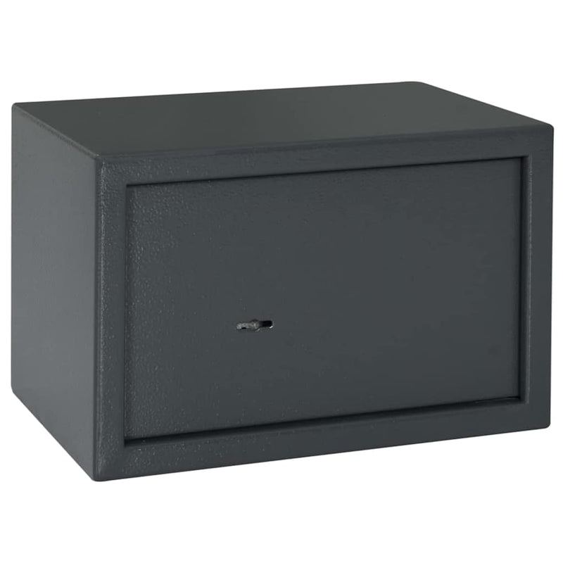 Afbeelding laden in galerijviewer, Vidaxl kluisdoos met slot donkergrijs 31 x 20 x 20 cm staal
