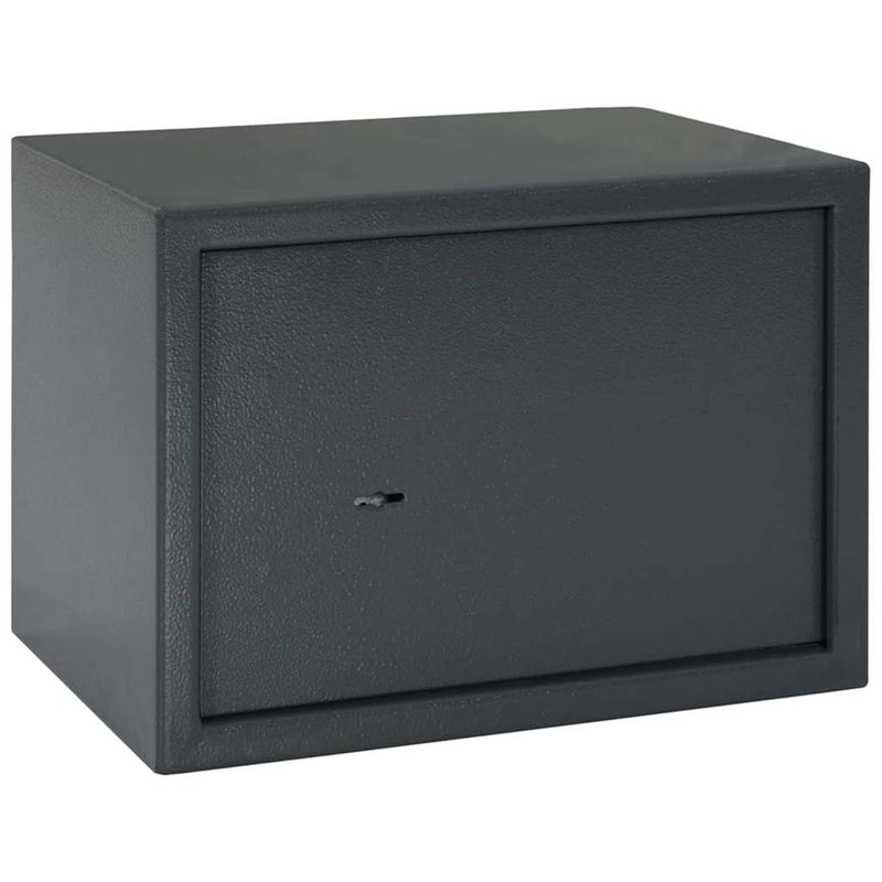 Afbeelding laden in galerijviewer, Vidaxl kluisdoos met slot donkergrijs 35 x 25 x 25 cm staal
