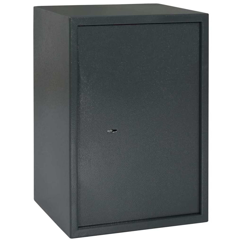 Afbeelding laden in galerijviewer, Vidaxl kluisdoos met slot donkergrijs 35 x 31 x 50 cm staal
