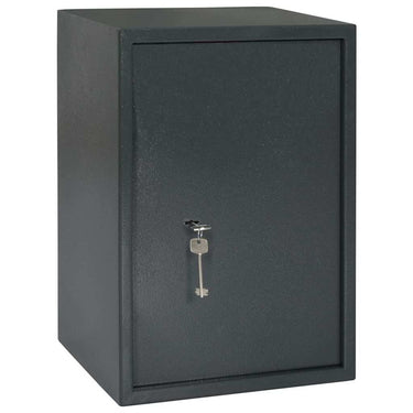 Vidaxl kluisdoos met slot donkergrijs 35 x 31 x 50 cm staal