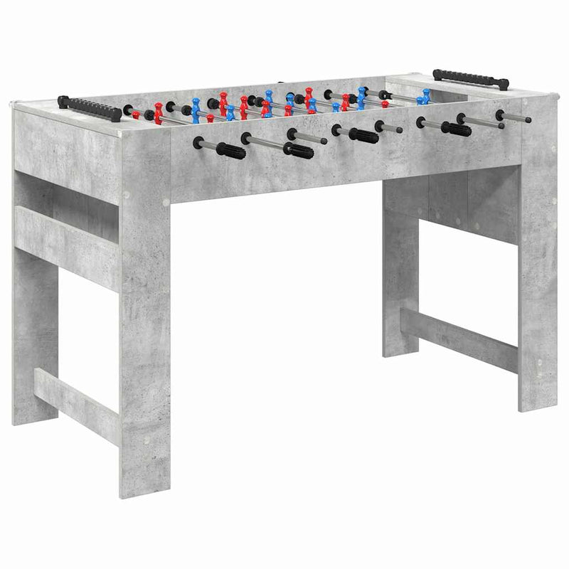 ギャラリービューアに画像をロードする, Vidaxl voetbaltafel beton grijs 125 x 60,5 x 80 cm bewerkt hout
